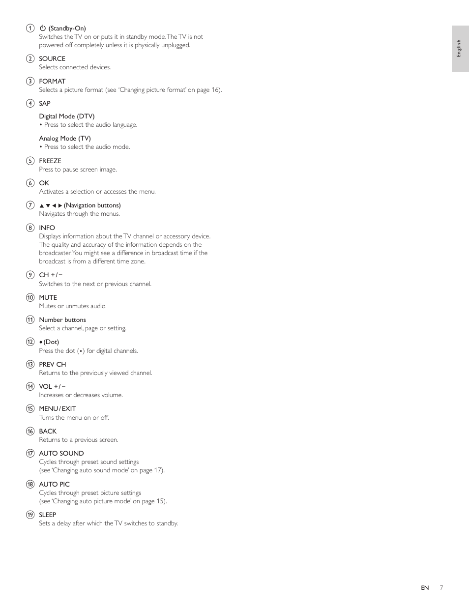 Philips 19PFL3505D User Manual | Page 8 / 36