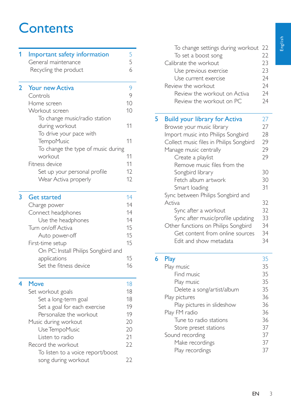 Philips ACT101M/17 User Manual | Page 3 / 43