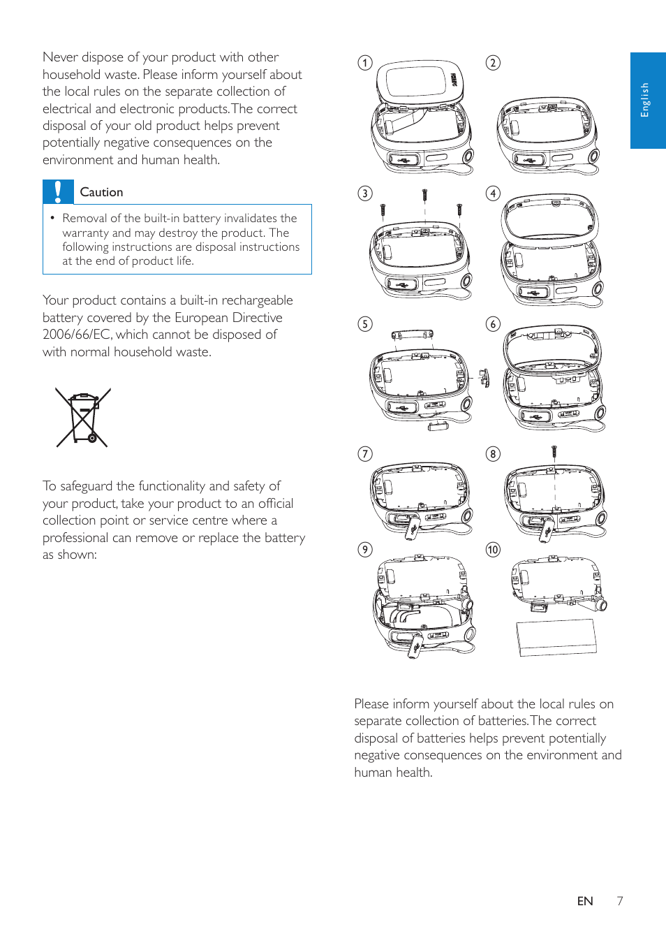 Philips ACT101M/17 User Manual | Page 7 / 43
