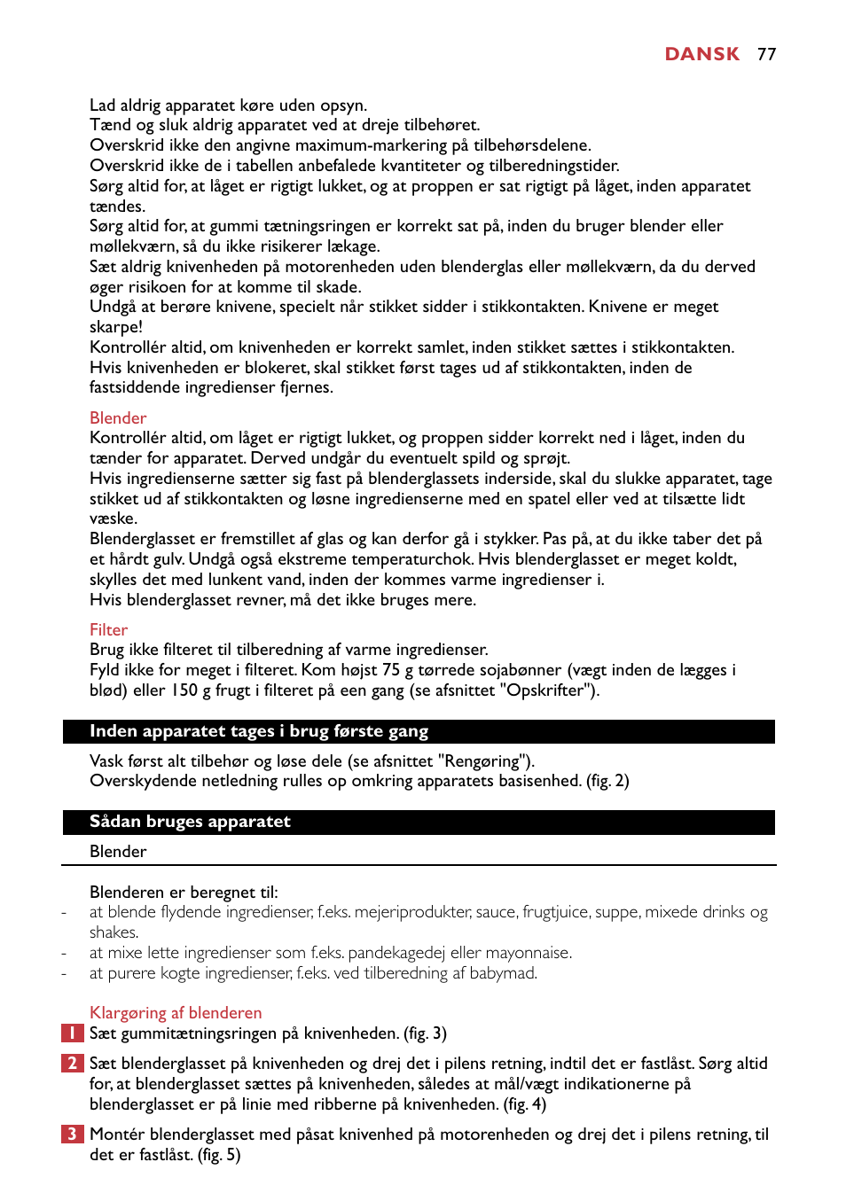 Philips HR1741 User Manual | Page 77 / 100