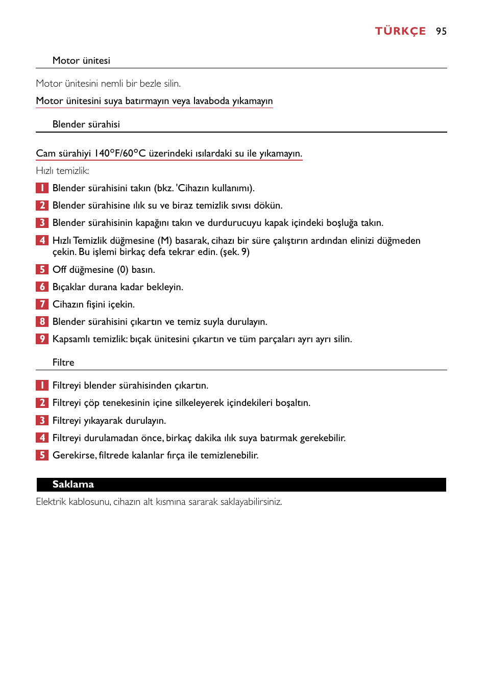 Philips HR1741 User Manual | Page 95 / 100