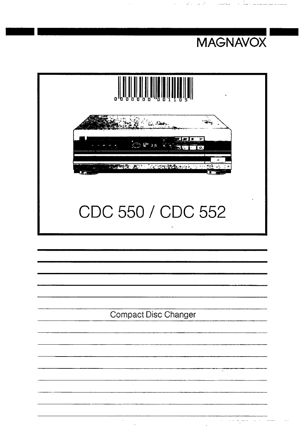 Philips CDC 550 User Manual | 10 pages