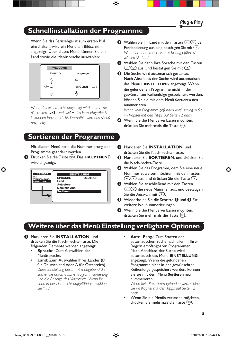 Philips 14PT1521 User Manual | Page 43 / 76