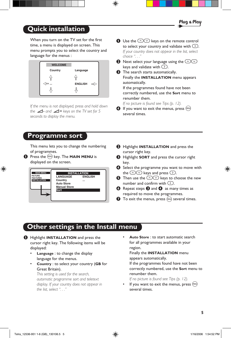 Philips 14PT1521 User Manual | Page 7 / 76