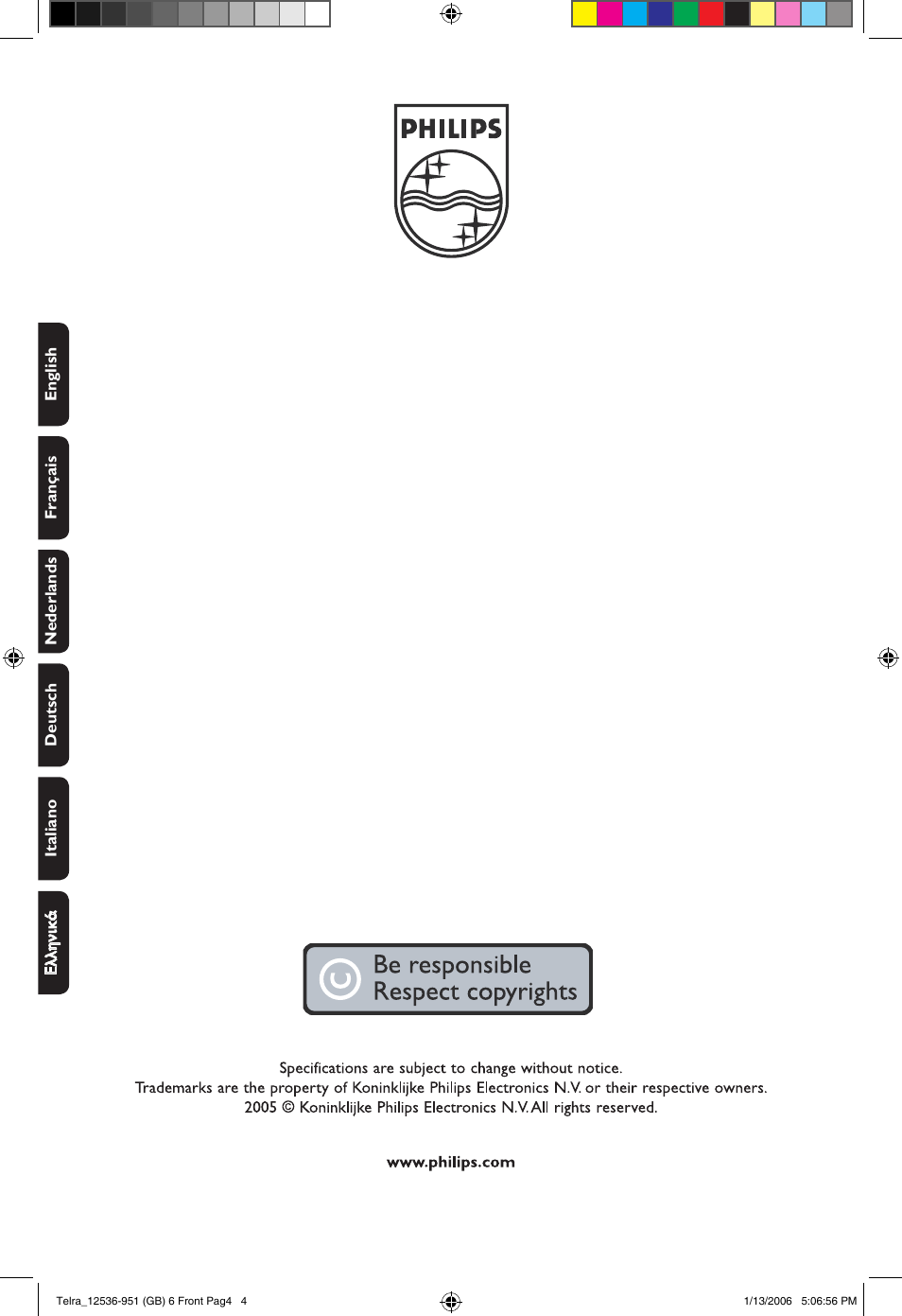 Philips 14PT1521 User Manual | Page 76 / 76