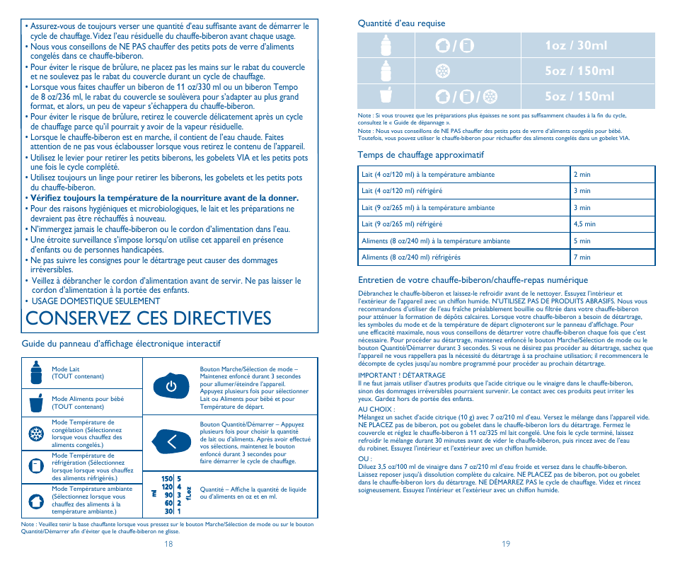 Conservez ces directives | Philips SCF260/33 User Manual | Page 10 / 13