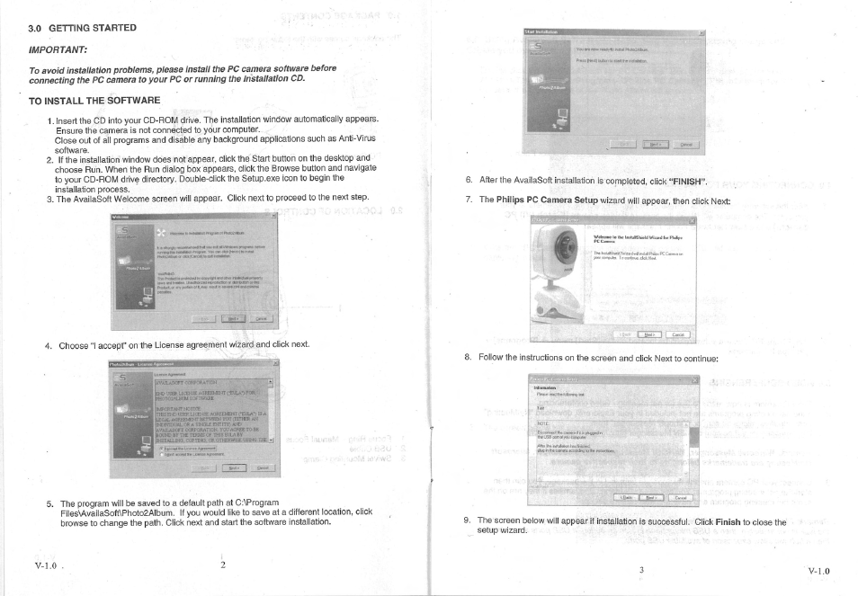 Important, T .h“- i i | Philips SIC4750/27 User Manual | Page 3 / 8