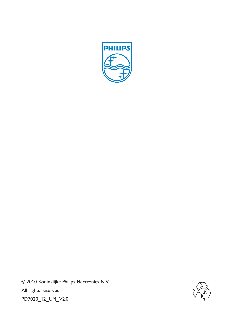 Philips PD7020/12 User Manual | Page 20 / 20