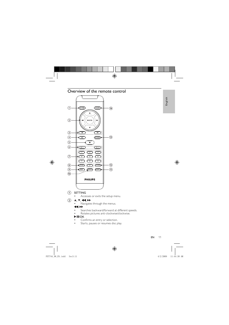 Philips PET744 User Manual | Page 10 / 20