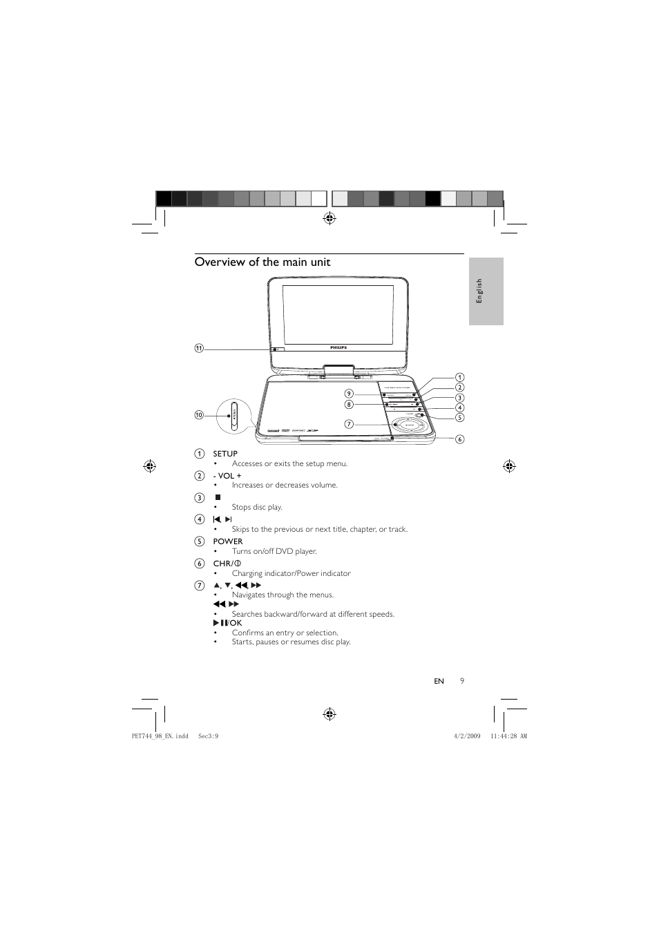 Philips PET744 User Manual | Page 8 / 20