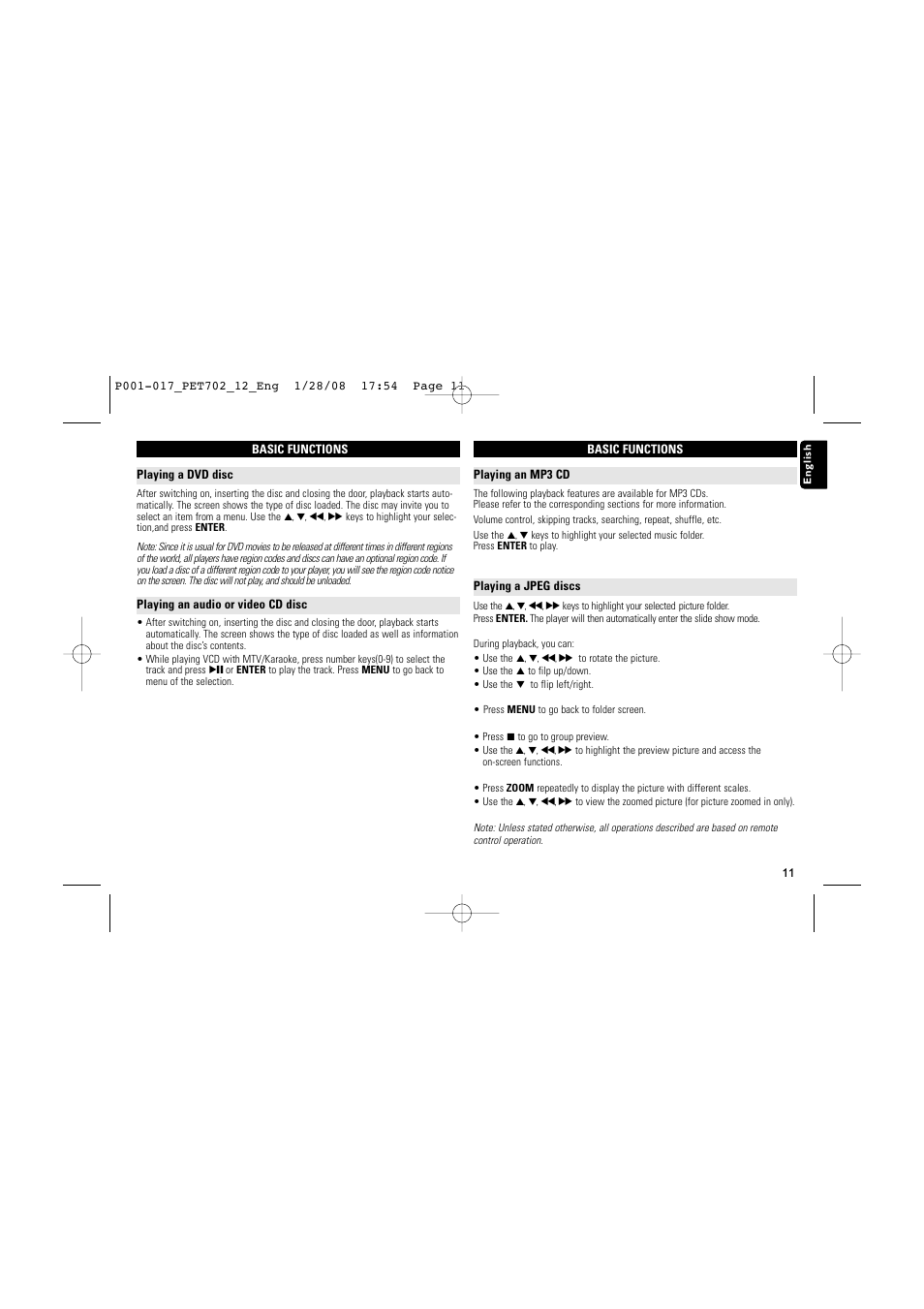 Philips PET702 User Manual | Page 11 / 18