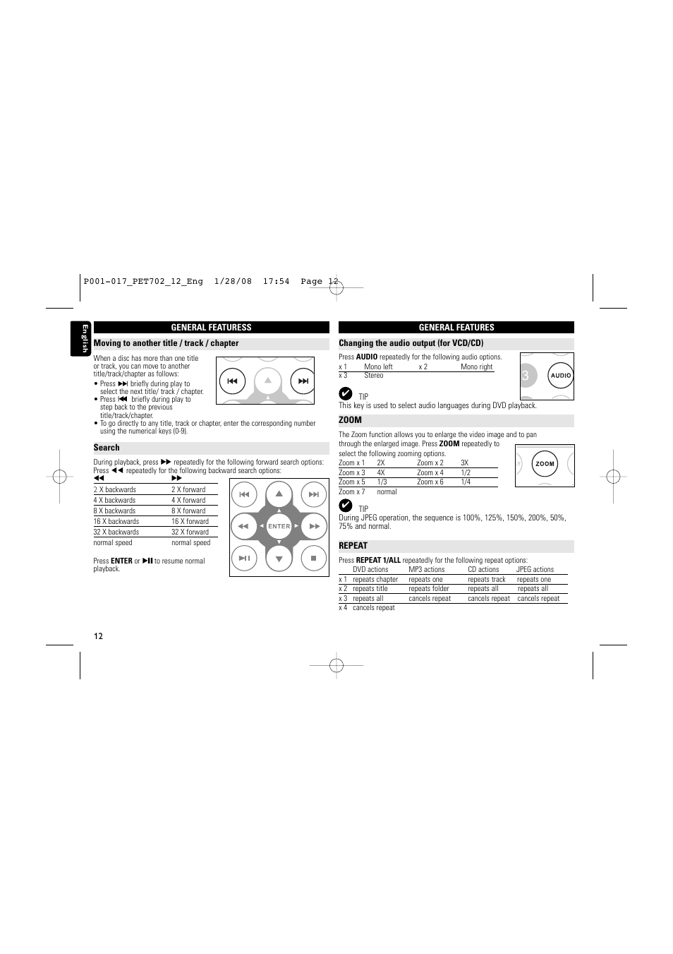 Philips PET702 User Manual | Page 12 / 18