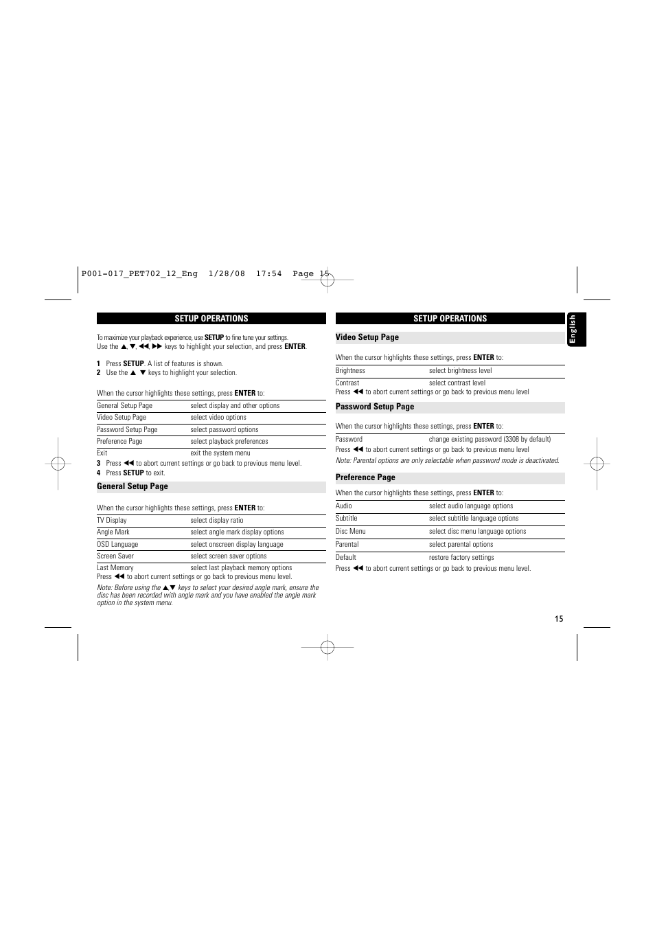 Philips PET702 User Manual | Page 15 / 18