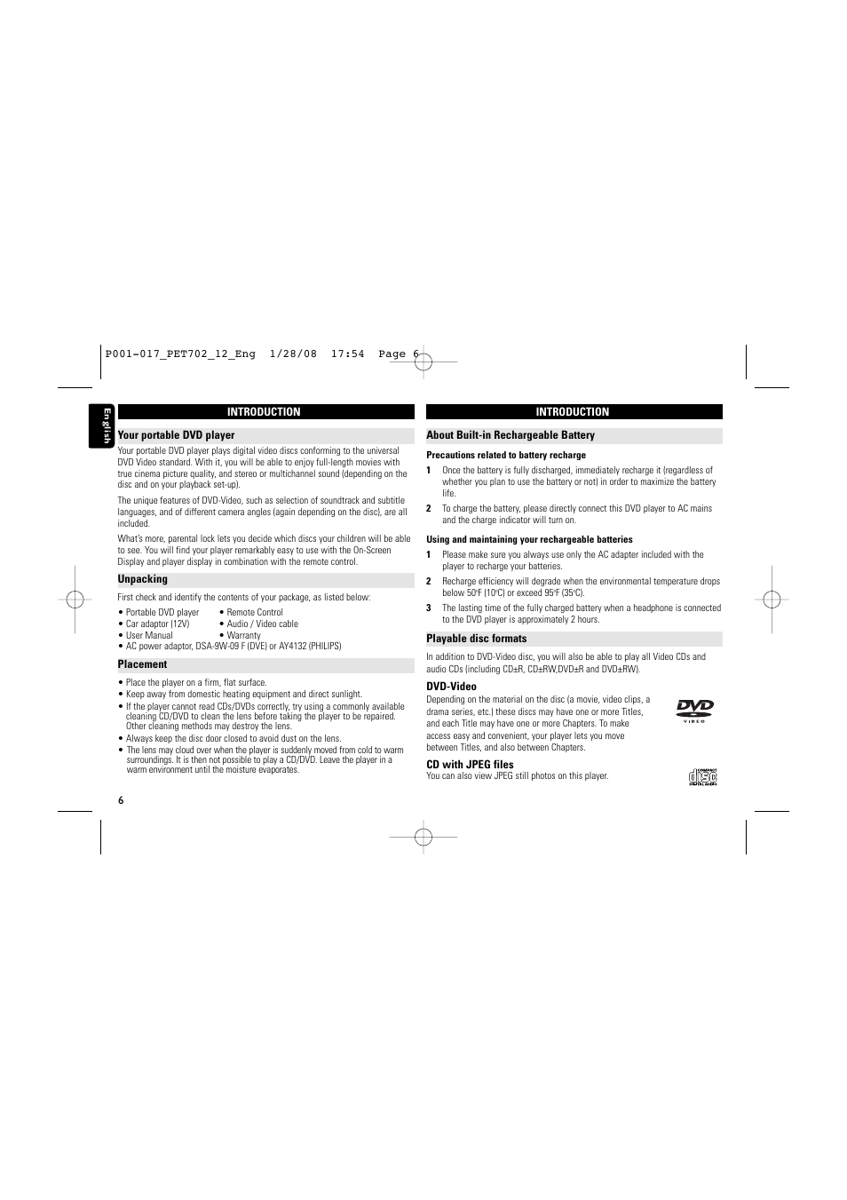 Philips PET702 User Manual | Page 6 / 18
