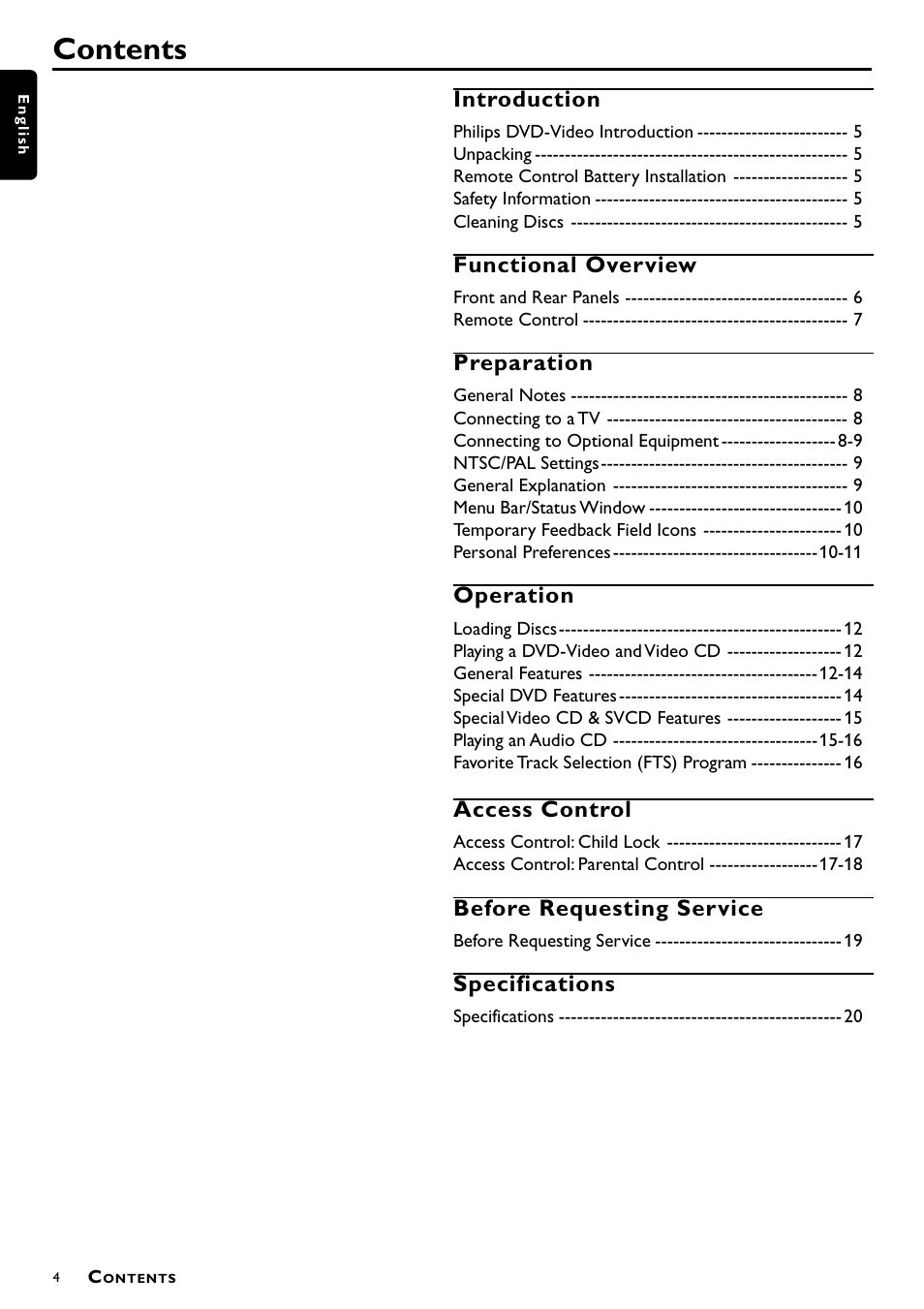 Philips DVD-703 User Manual | Page 4 / 20