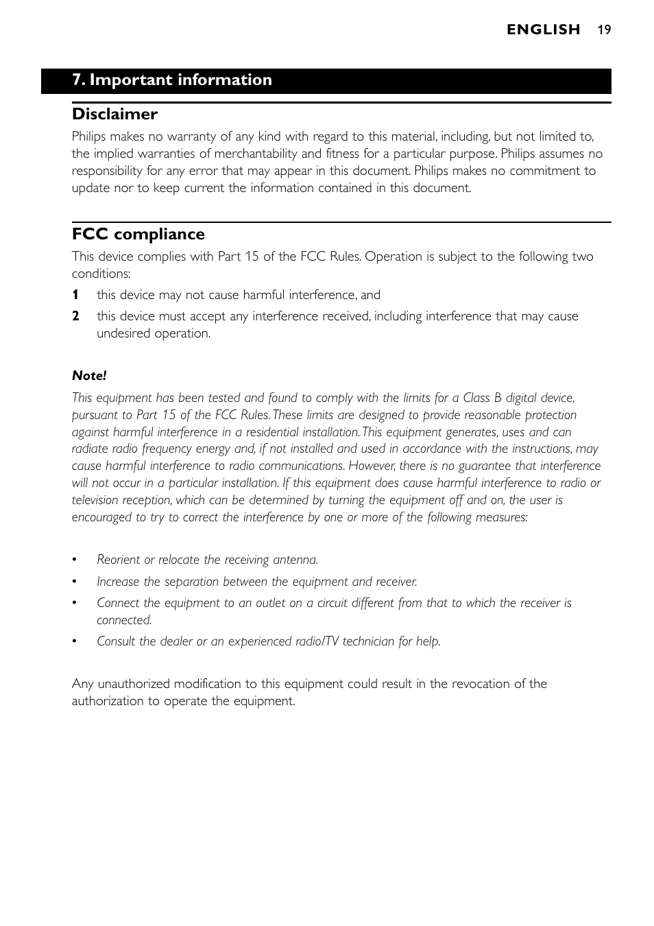 Philips SPC900NC/00 User Manual | Page 19 / 22