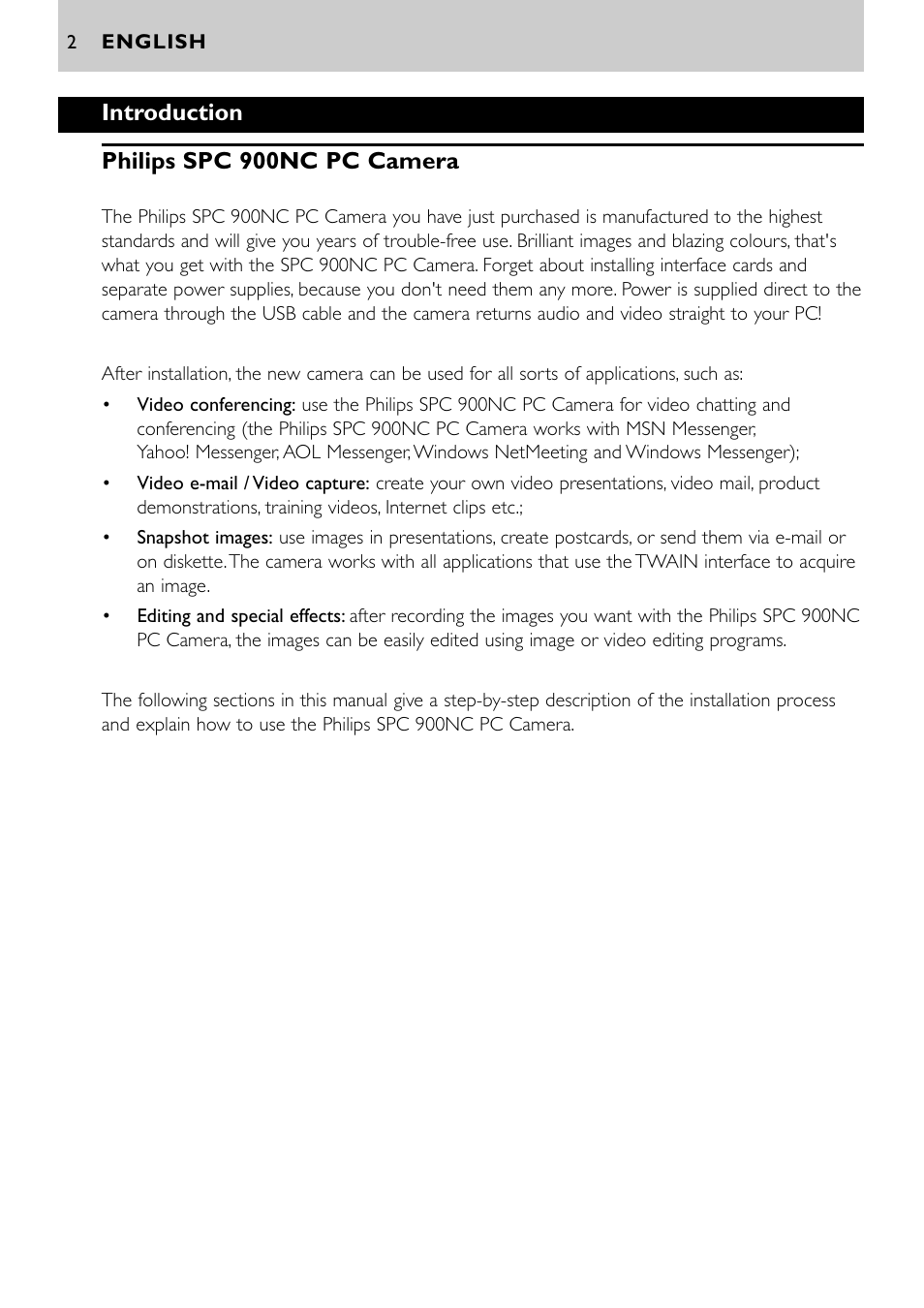 Philips SPC900NC/00 User Manual | Page 2 / 22