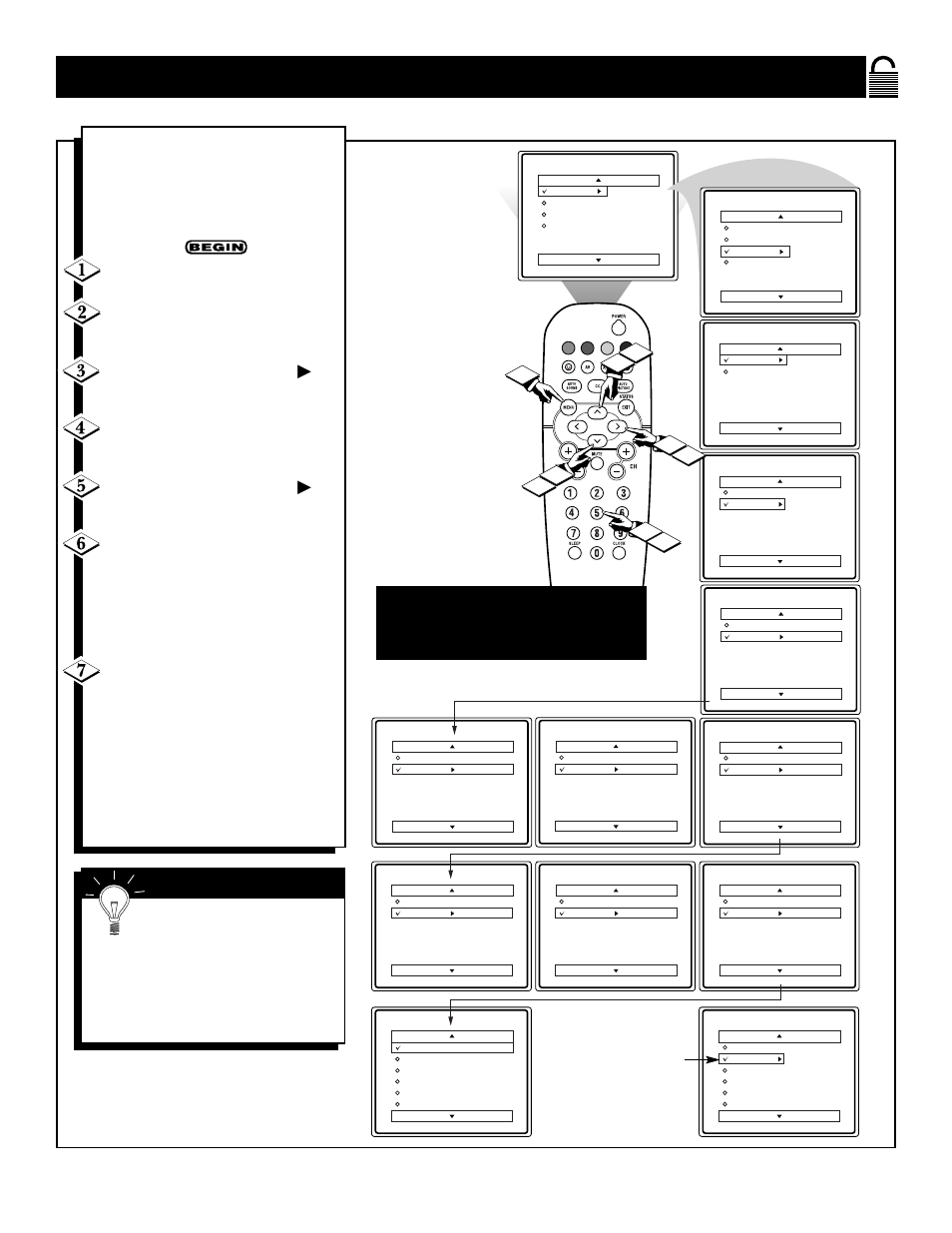 Etting up the, Ccess | Philips 13PR12W99 User Manual | Page 21 / 37