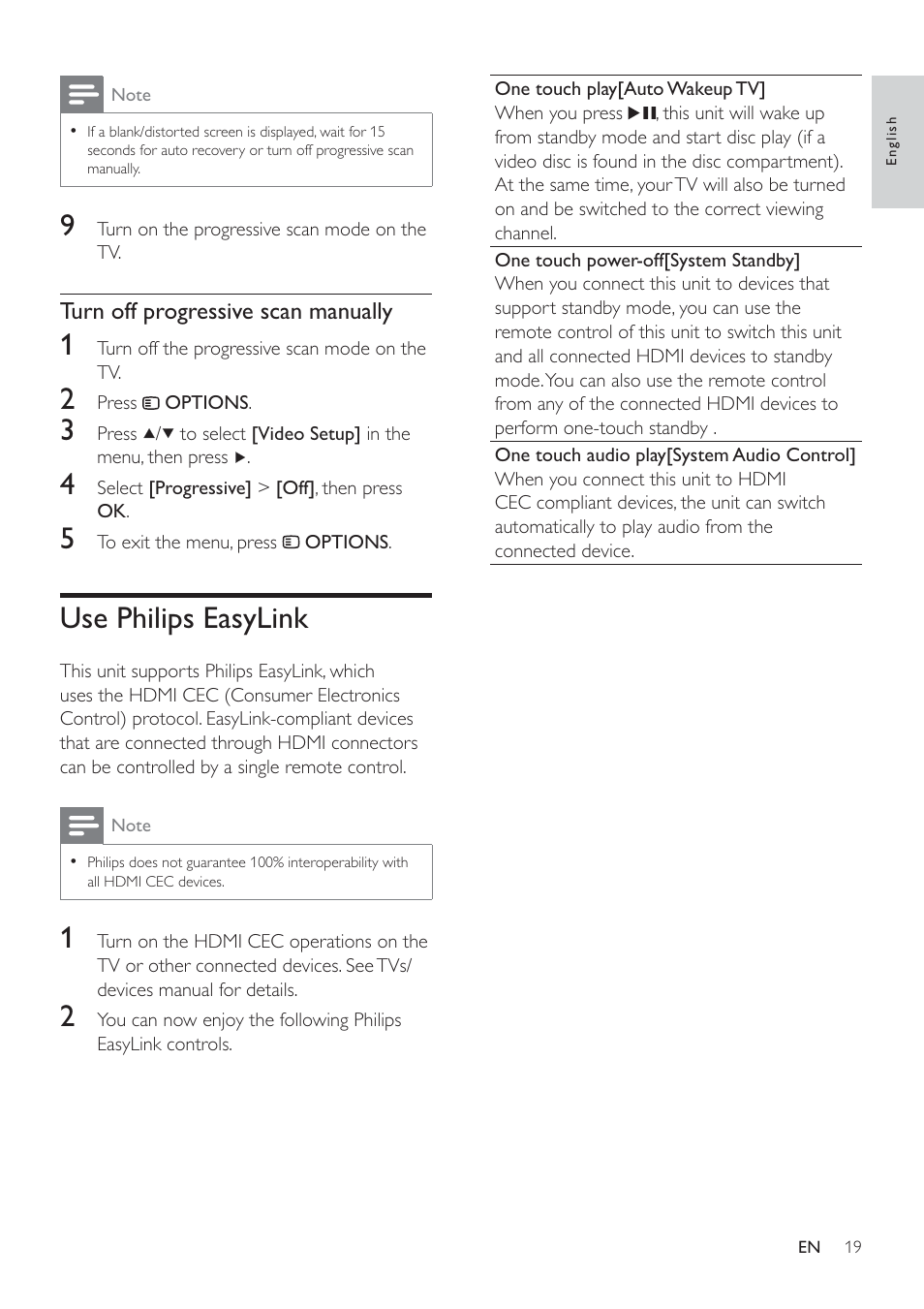 Use philips easylink | Philips HSB4383/12 User Manual | Page 18 / 37