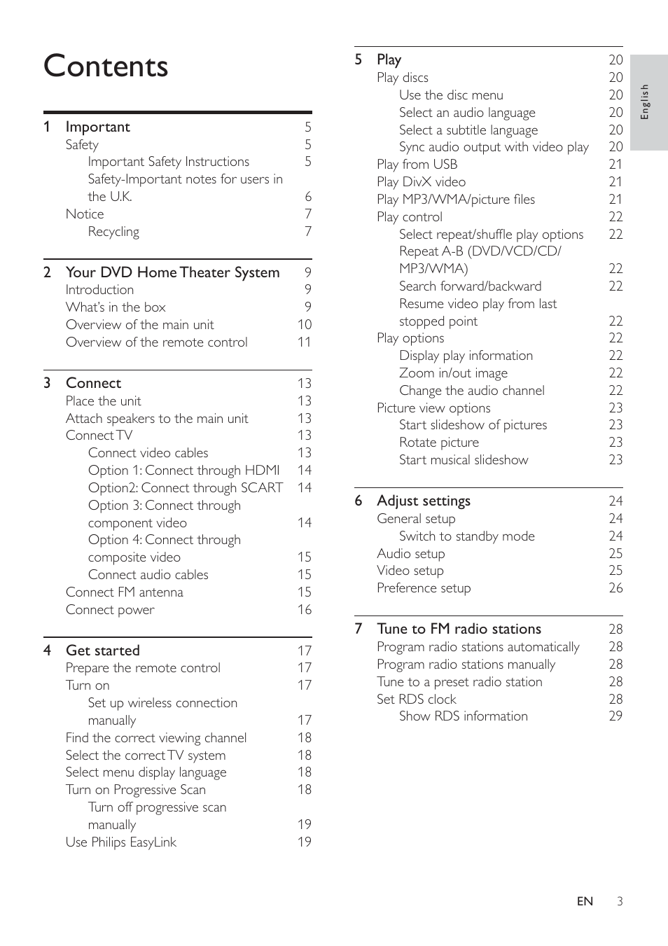 Philips HSB4383/12 User Manual | Page 2 / 37
