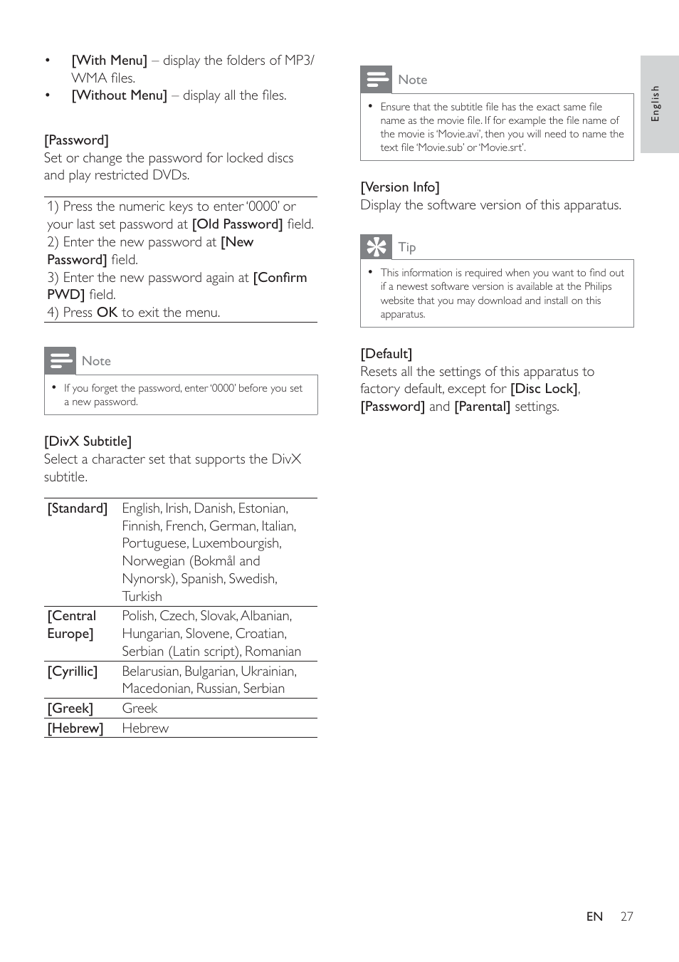 Philips HSB4383/12 User Manual | Page 26 / 37