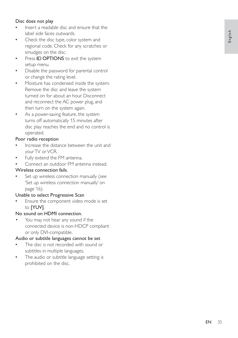 Philips HSB4383/12 User Manual | Page 34 / 37