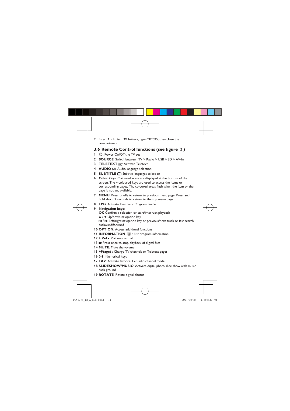 Philips PVD1075/12 User Manual | Page 11 / 31