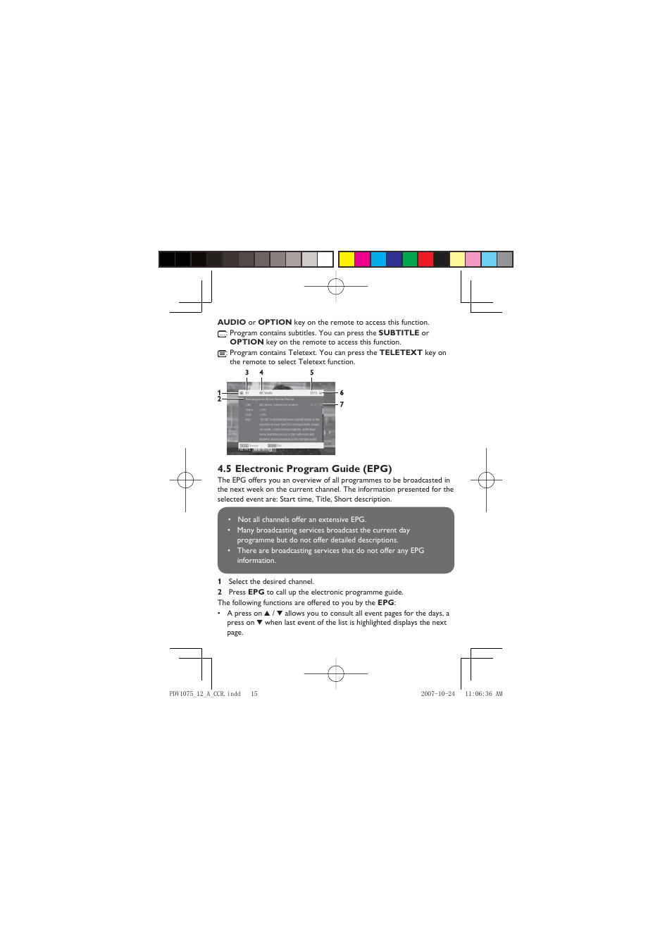 Philips PVD1075/12 User Manual | Page 15 / 31