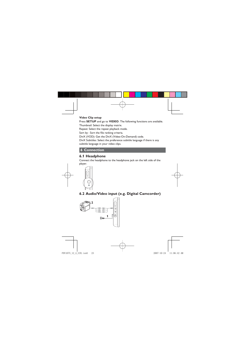 Philips PVD1075/12 User Manual | Page 23 / 31