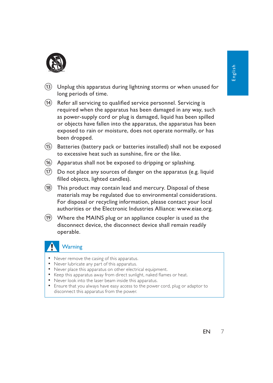 Philips PET741/37 User Manual | Page 7 / 20