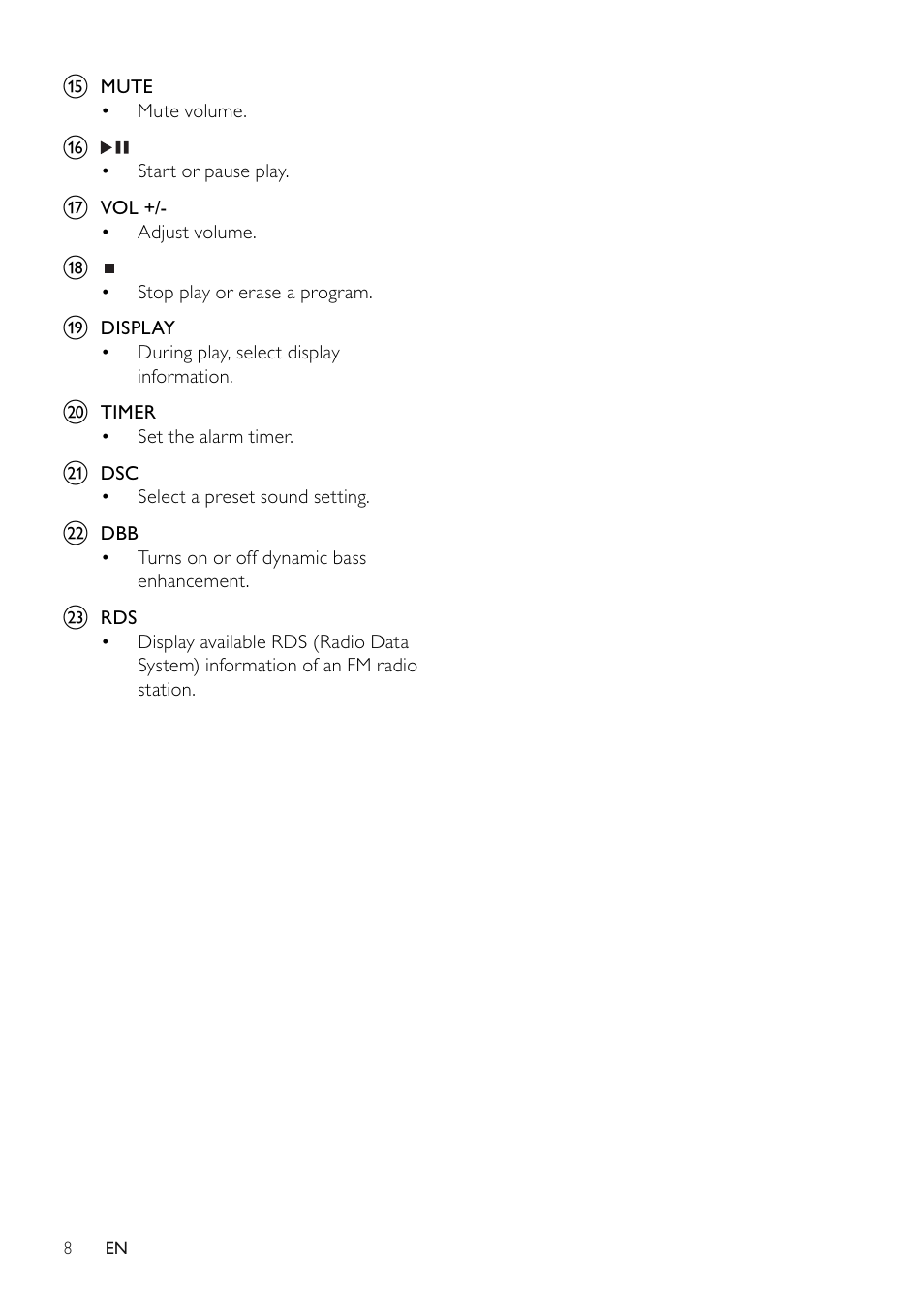 Philips DCM250/12 User Manual | Page 9 / 26