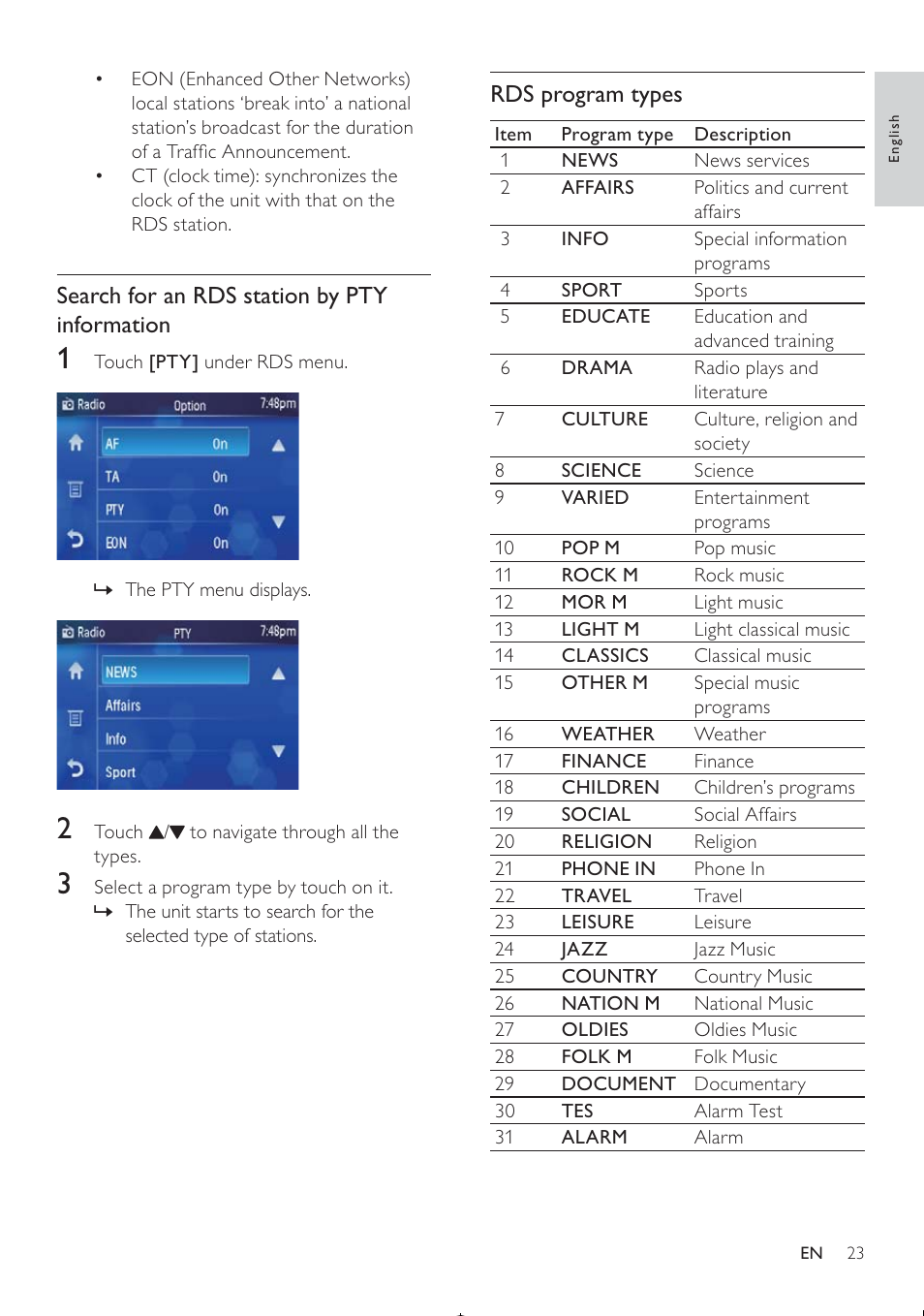 Philips CED370/00 User Manual | Page 22 / 41