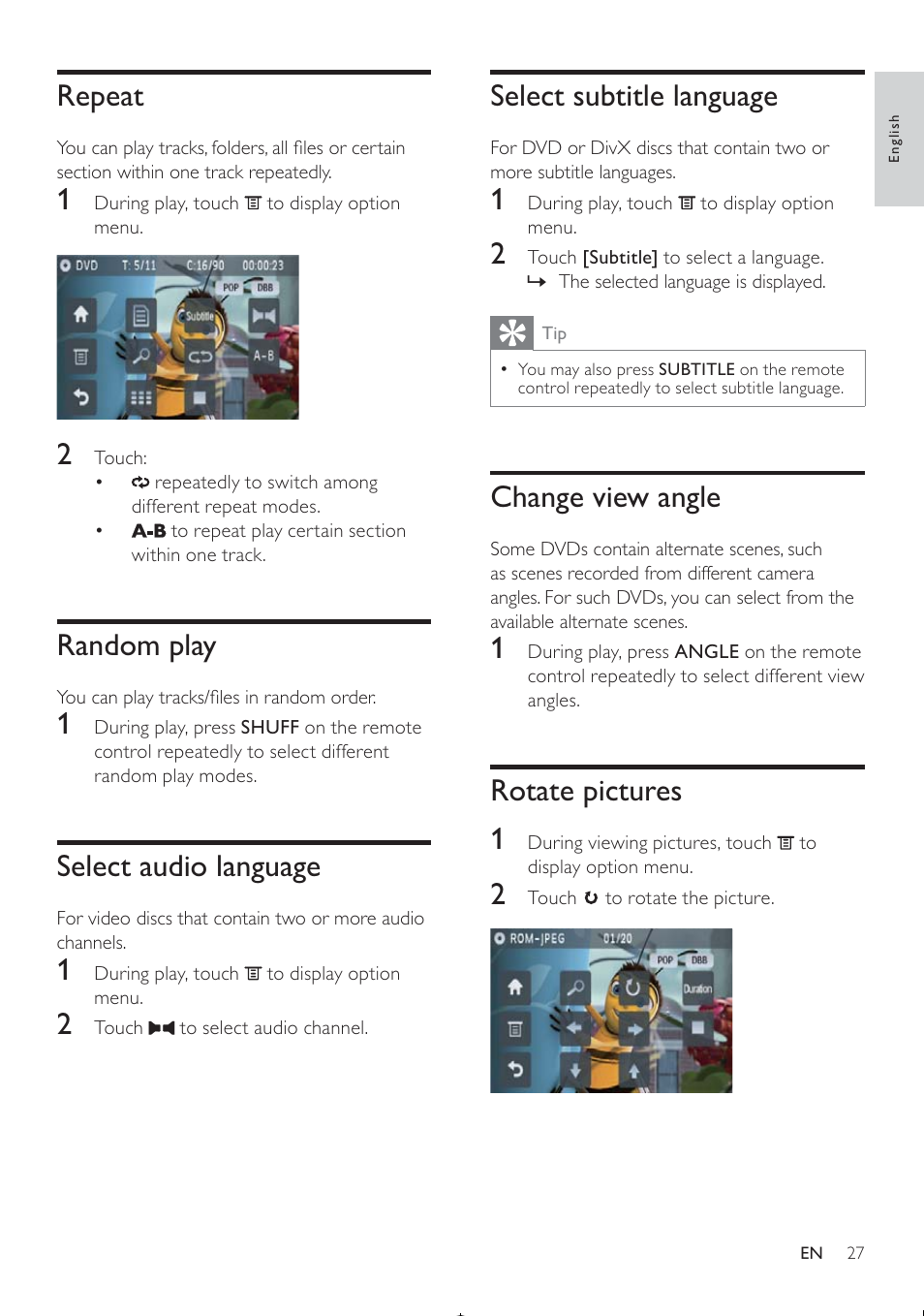 Philips CED370/00 User Manual | Page 26 / 41