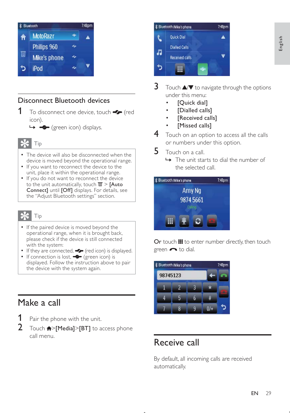 Philips CED370/00 User Manual | Page 28 / 41