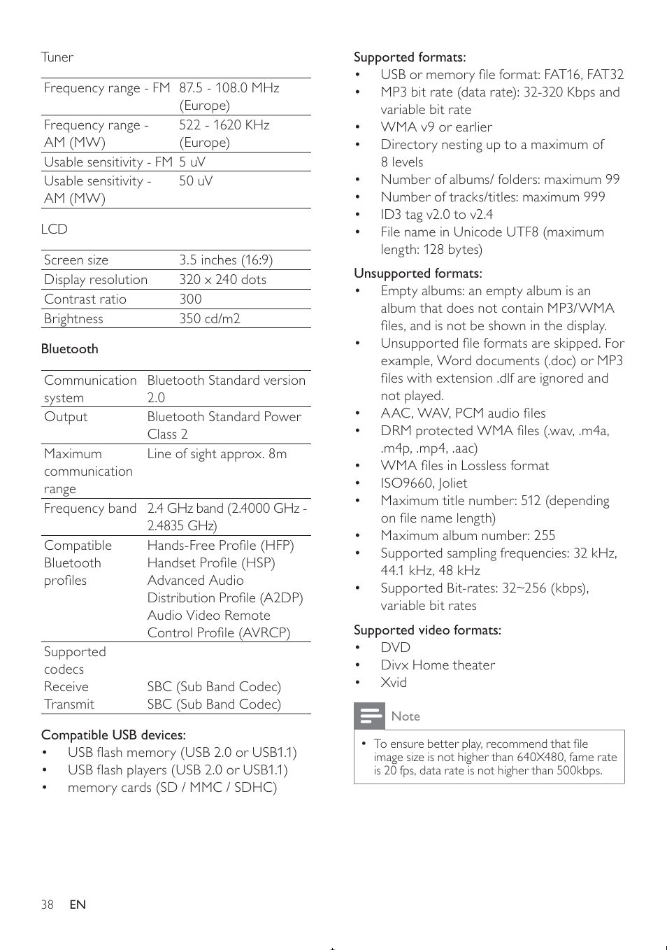 Philips CED370/00 User Manual | Page 37 / 41