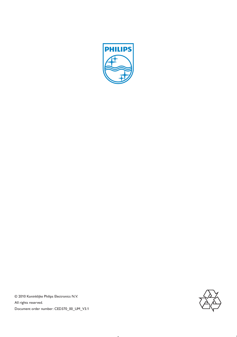 Philips CED370/00 User Manual | Page 41 / 41