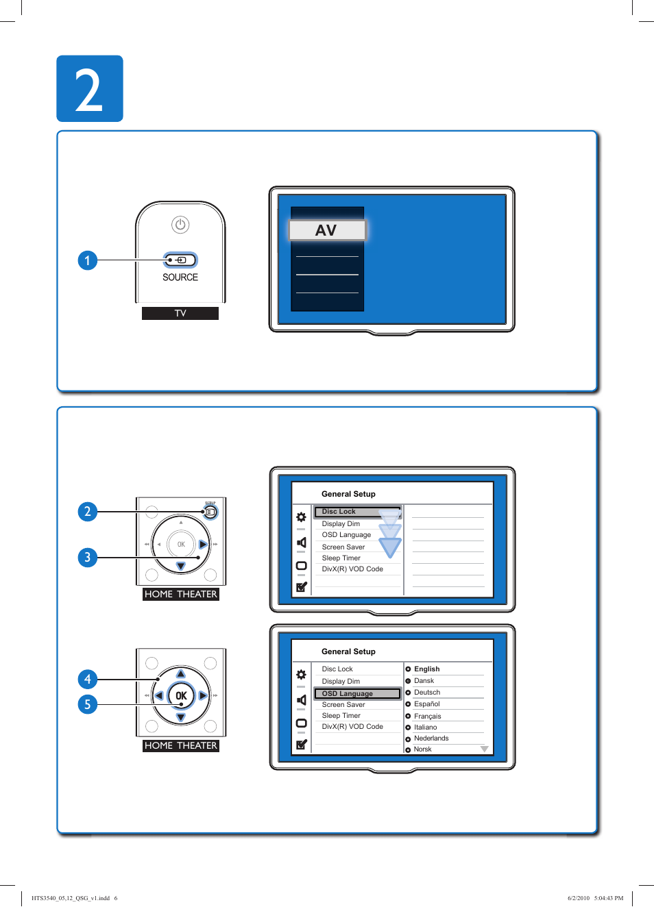 Philips HTS3540/12 User Manual | Page 6 / 8