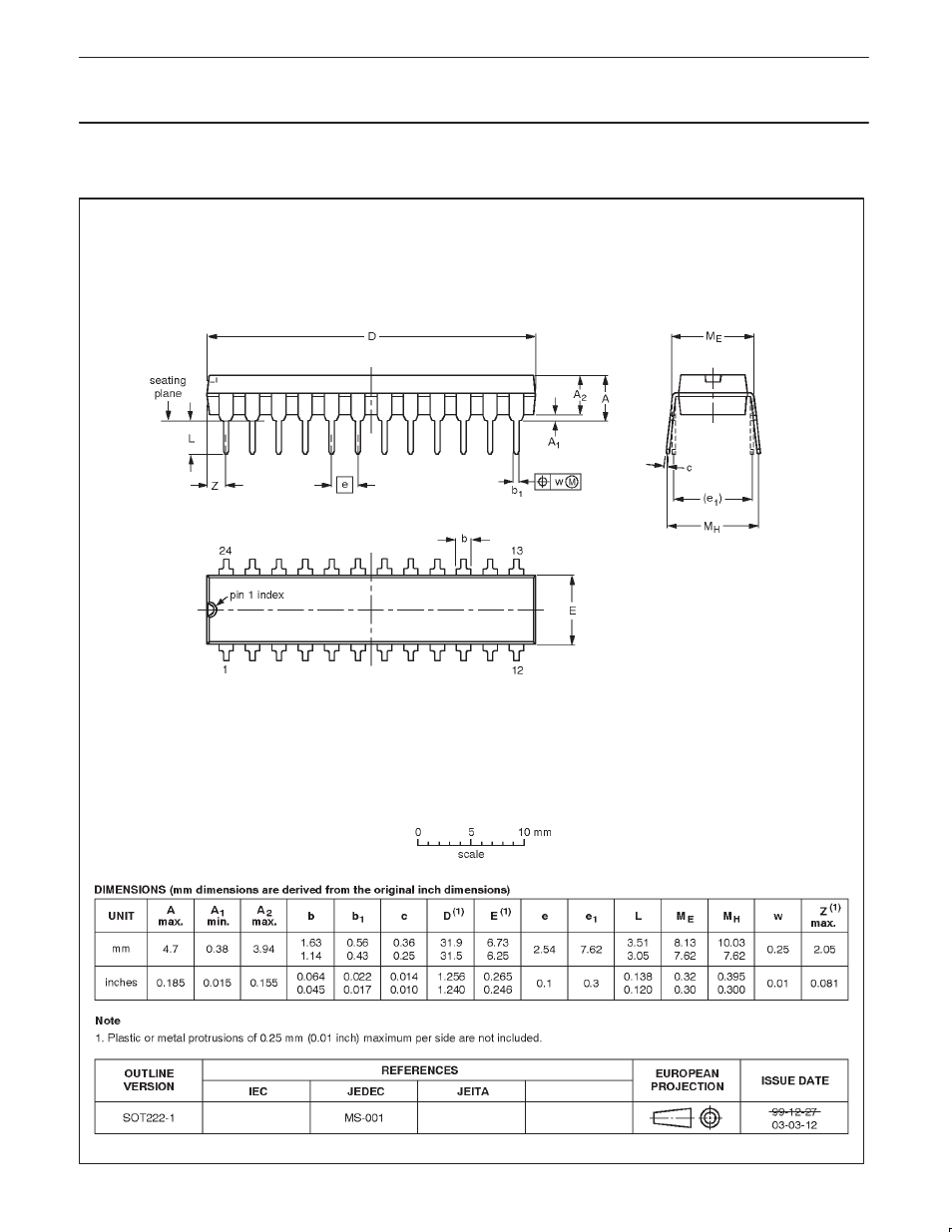 Dip24 package outline | Philips SCC2691 User Manual | Page 21 / 25