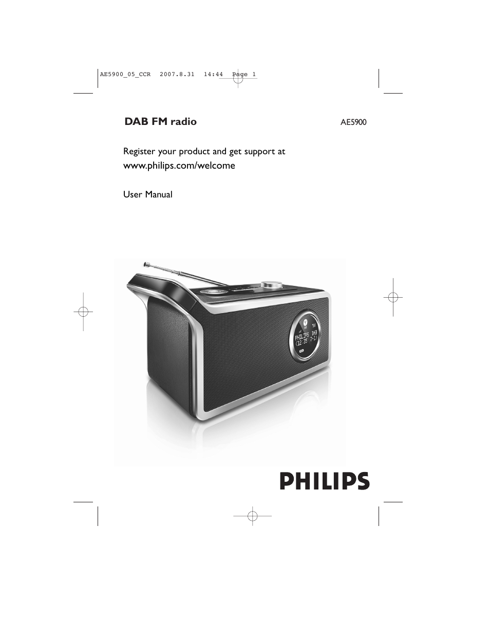 Philips DAB FM radio AE5900 User Manual | 43 pages
