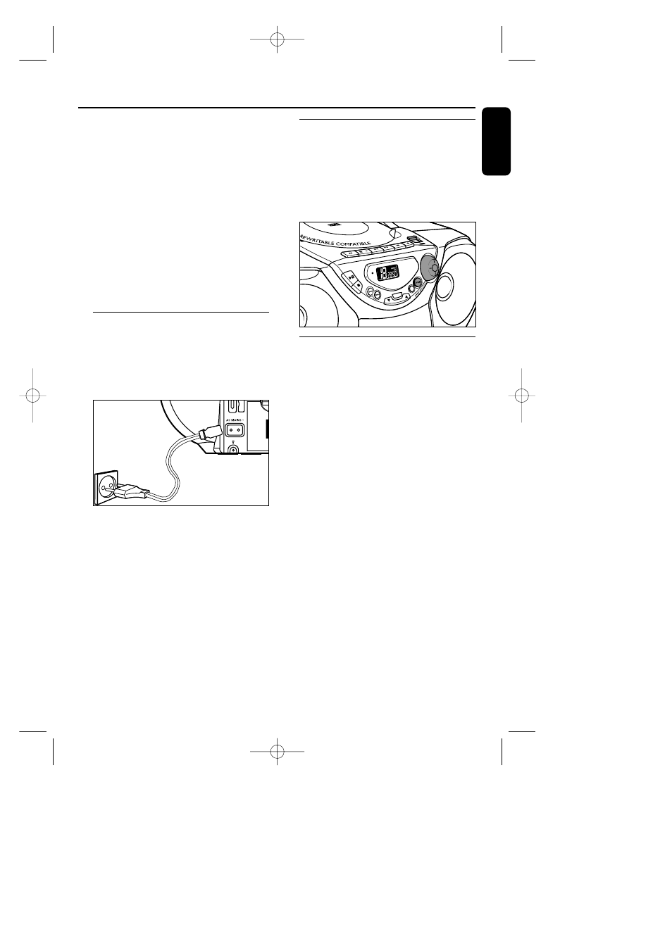 Power supply, Using ac power, Switching power on/off: save energy | General operation | Philips AZ 1018 User Manual | Page 4 / 12