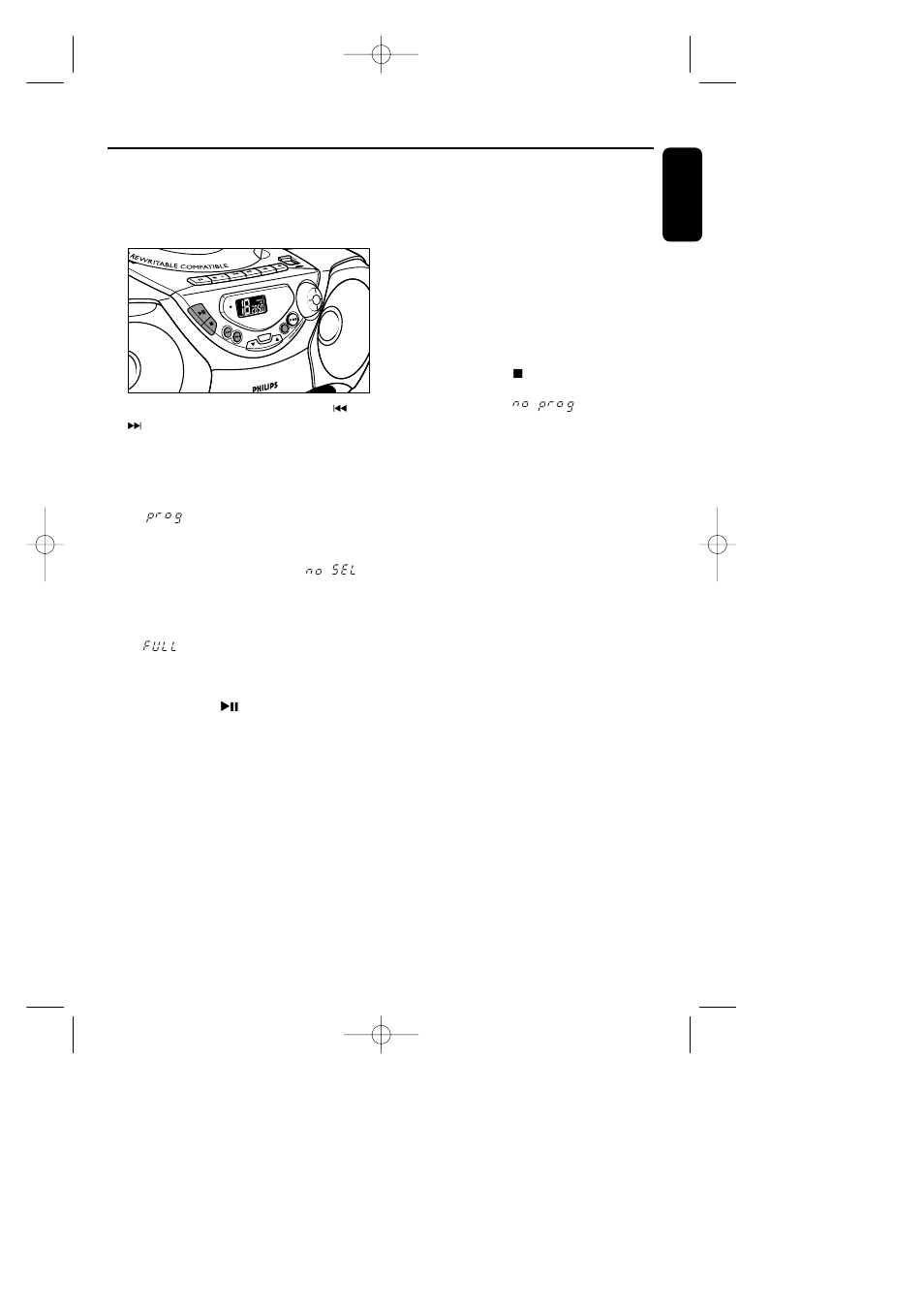 Cd-player | Philips AZ 1018 User Manual | Page 8 / 12