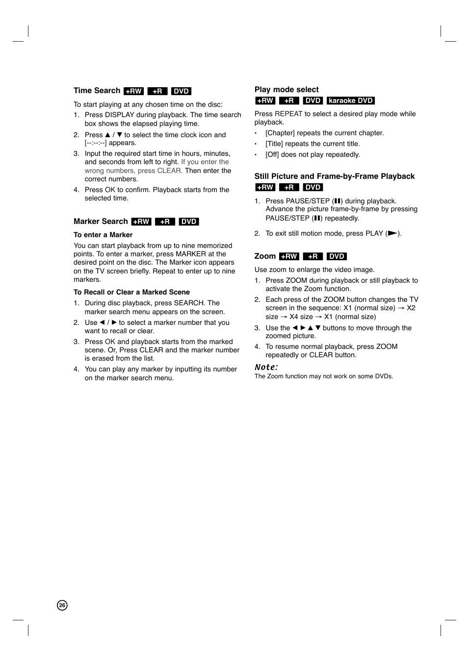 Philips VCR & DVD PLAYER DVDR3320V User Manual | Page 26 / 48