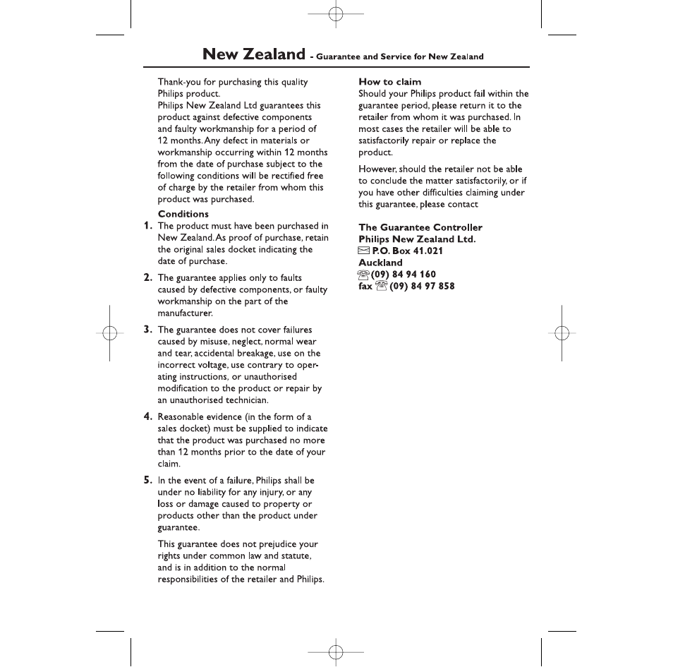 Philips AJ260 User Manual | Page 11 / 12