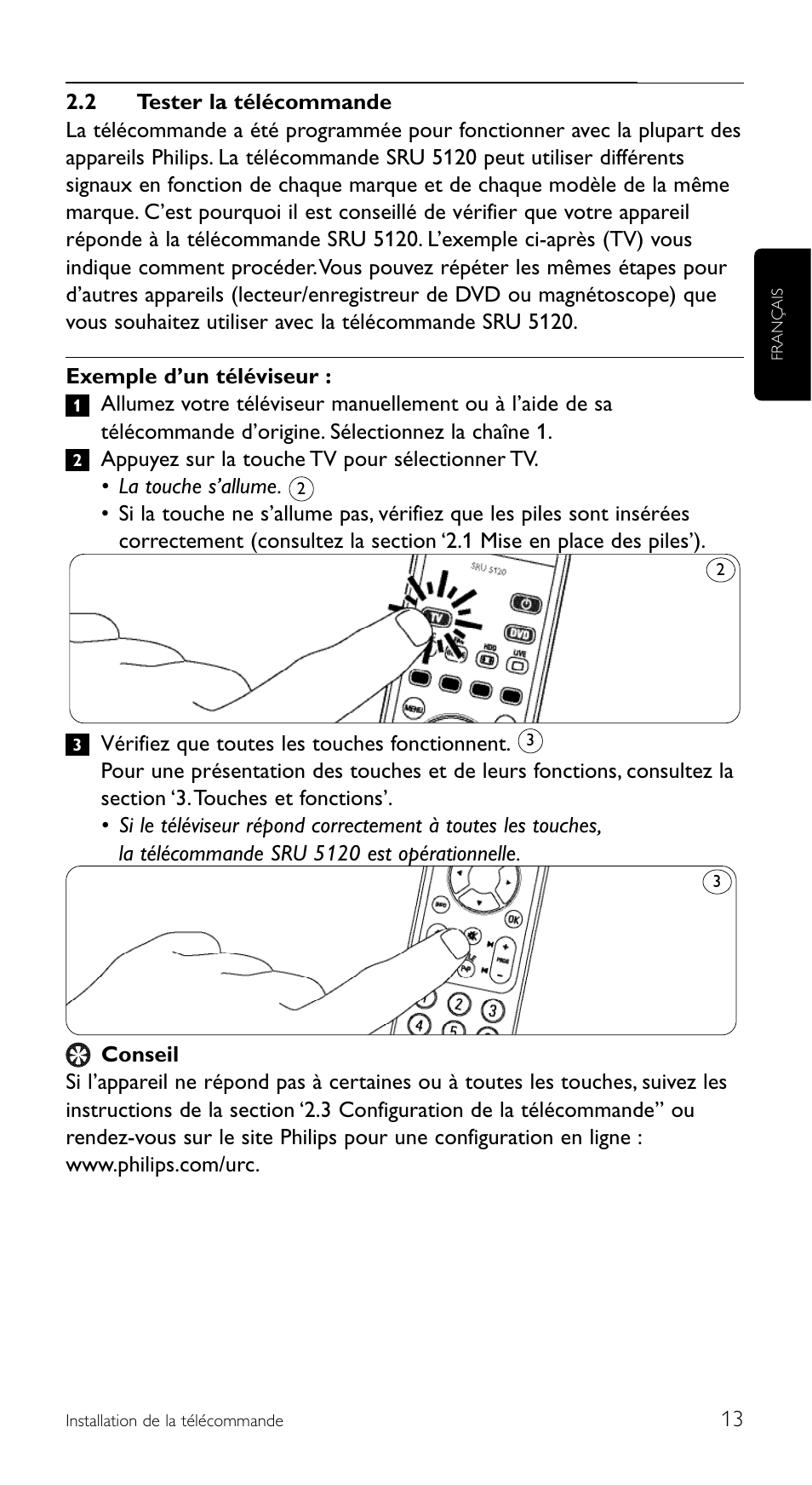 Philips SRU 5120/86 User Manual | Page 13 / 96