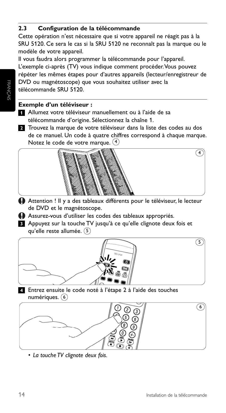 Philips SRU 5120/86 User Manual | Page 14 / 96