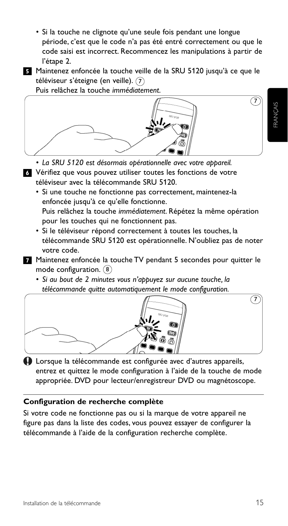 Philips SRU 5120/86 User Manual | Page 15 / 96