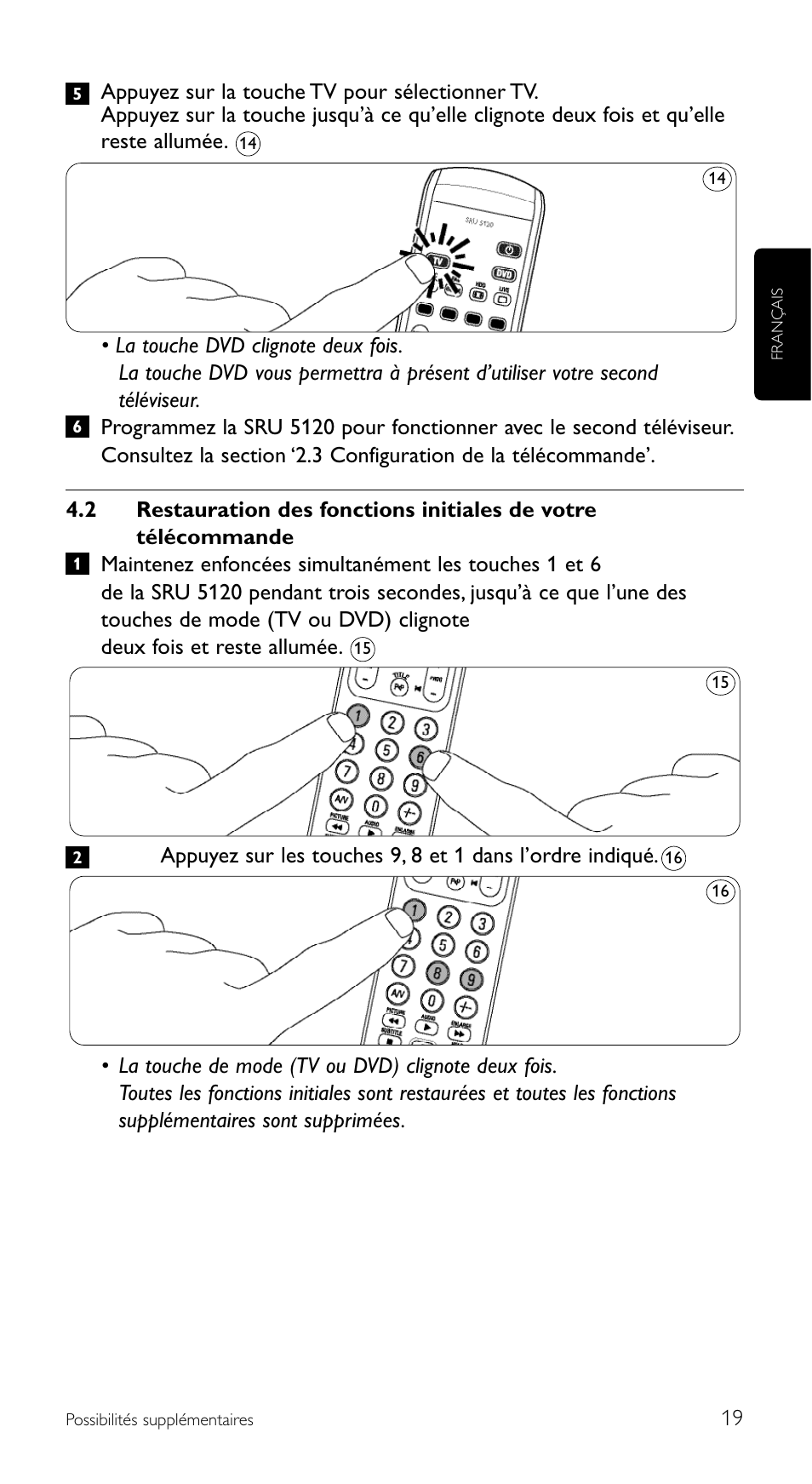 Philips SRU 5120/86 User Manual | Page 19 / 96