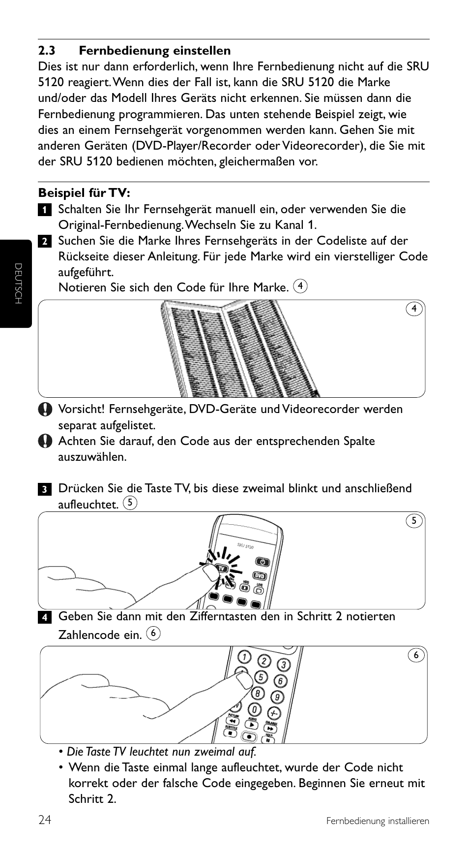 Philips SRU 5120/86 User Manual | Page 24 / 96