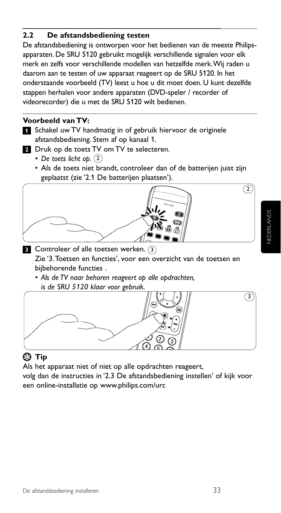 Philips SRU 5120/86 User Manual | Page 33 / 96