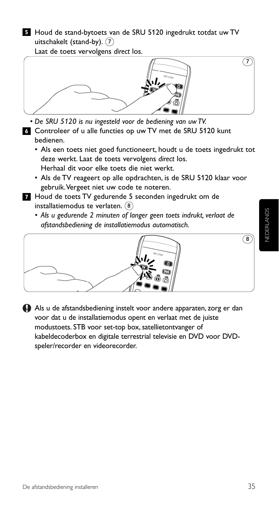 Philips SRU 5120/86 User Manual | Page 35 / 96